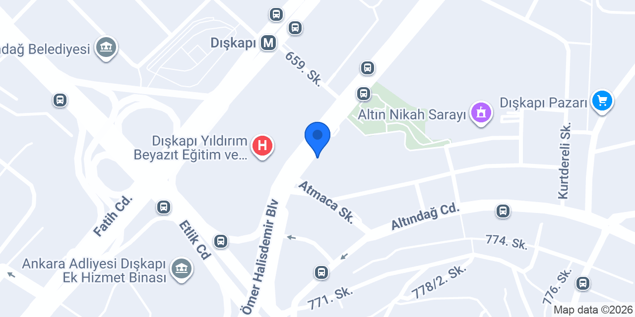 Binbirgece Düğün Salonu konumu