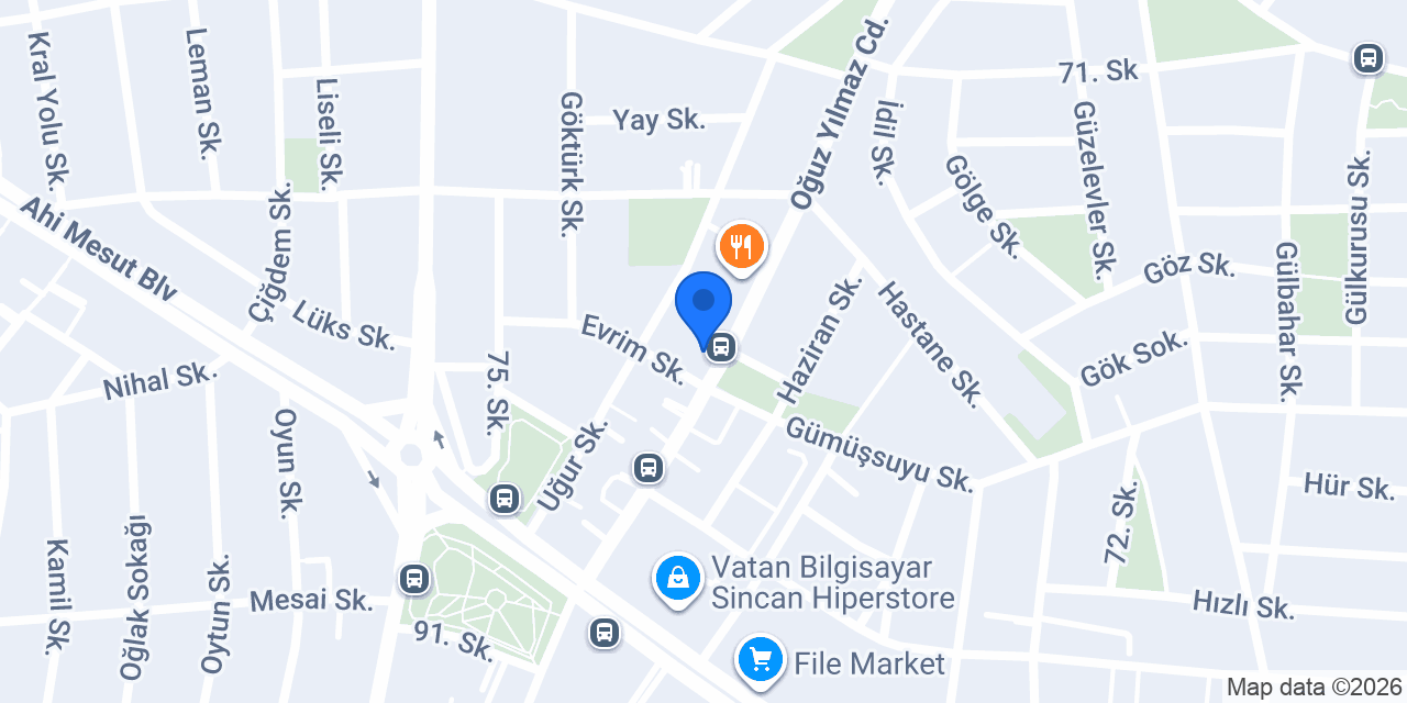 Eray Çiçek Evi konumu