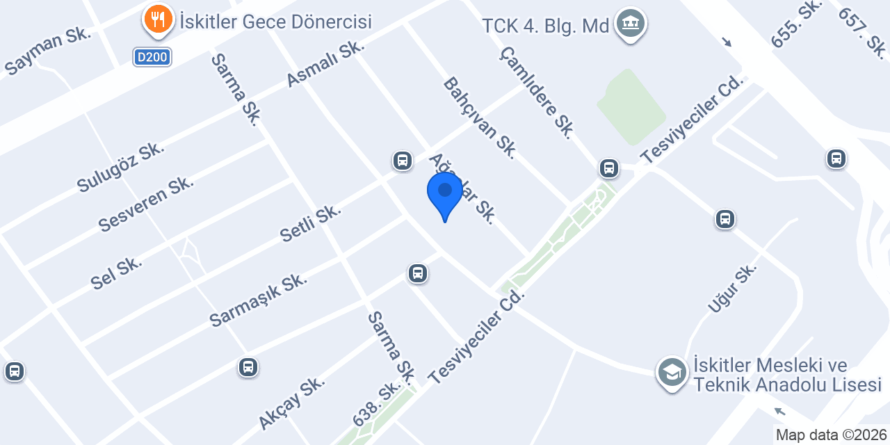 Milangaz-Taşkesti su-Kılıç Limited konumu