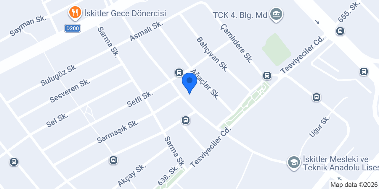 Deni̇z Erkek Kuaförü konumu