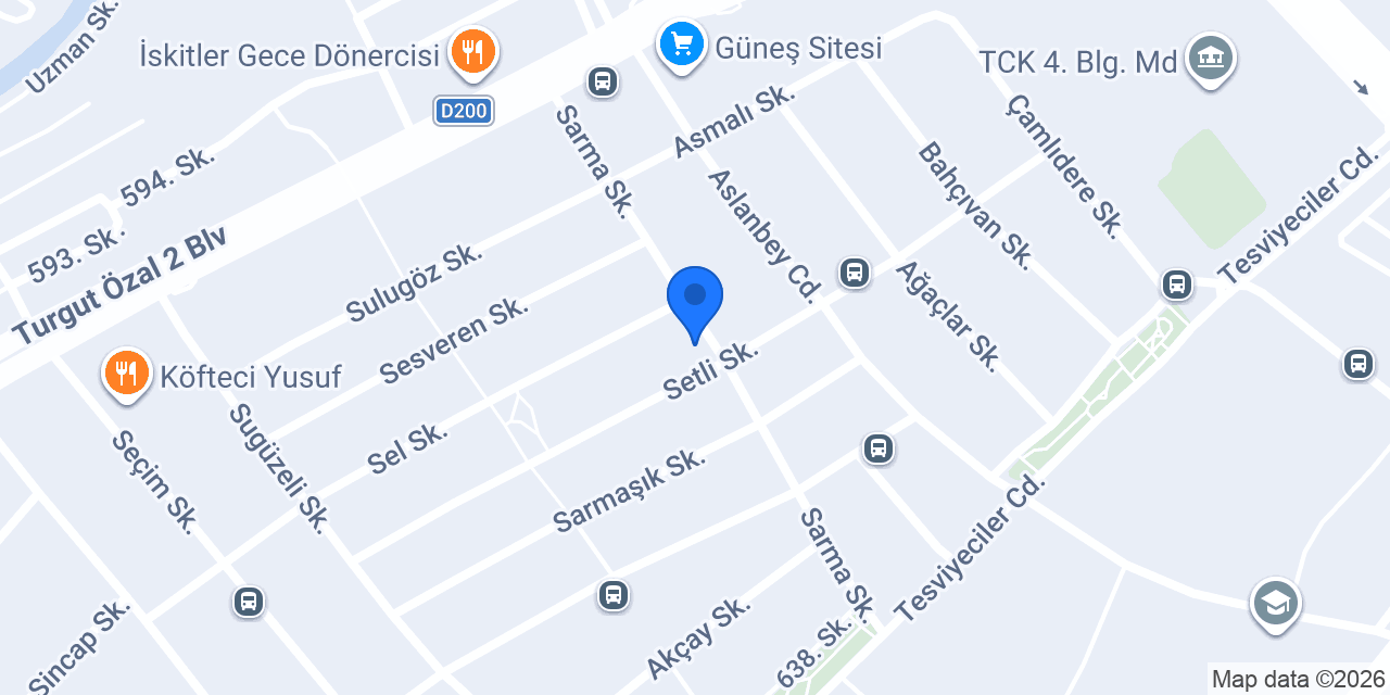 Özkan Erkek Kuaförü konumu