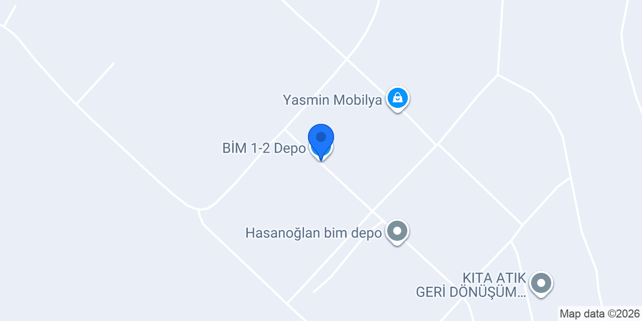 BİM 1-2 Depo konumu
