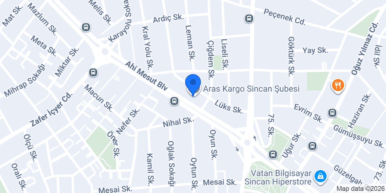 DHL eCommerce - Sincan Şubesi konumu