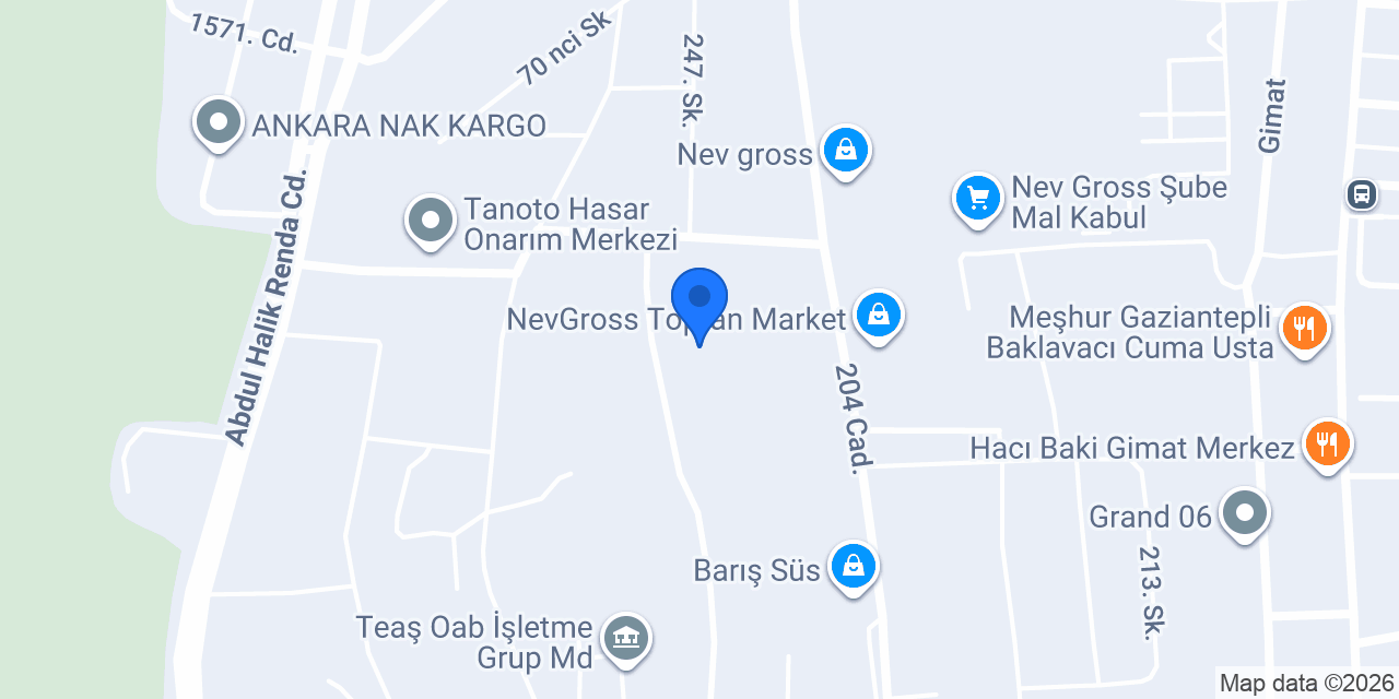 Nur Yapı Market konumu