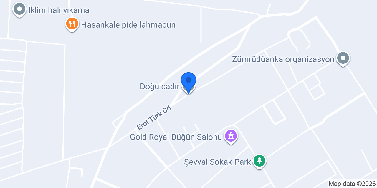 Doğu cadır konumu