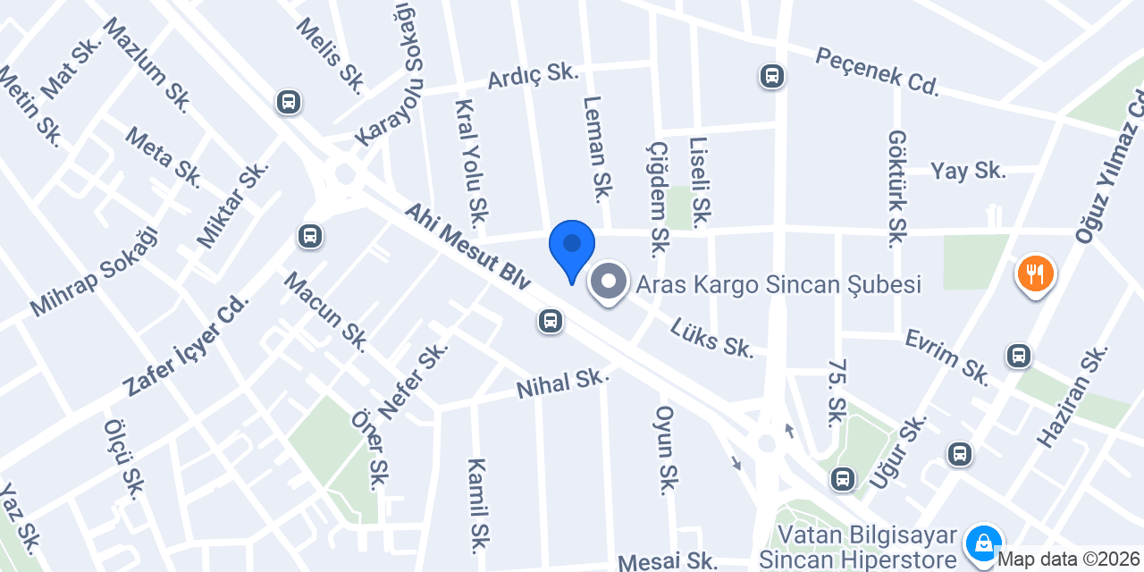Hanımeli Pastanesi konumu