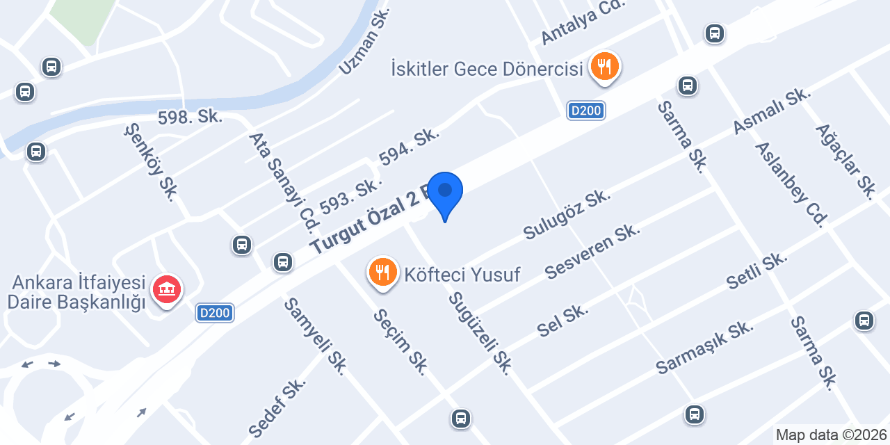 Yapı Kredi - Atasanayi Şubesi konumu