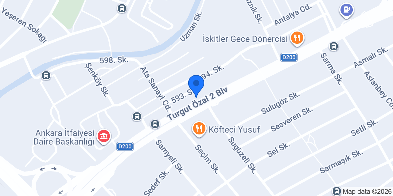 Ardıç Jant Lastik konumu