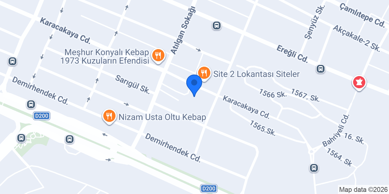 Yüksek Cila Mobilya konumu