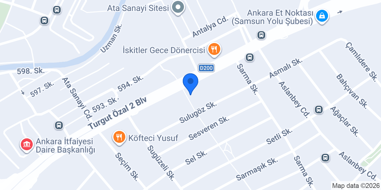 Meşhur Dürümcü Yaşar Usta konumu