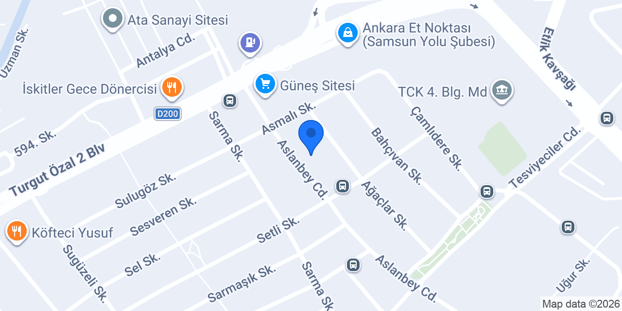 Palmiye Eczanesi konumu