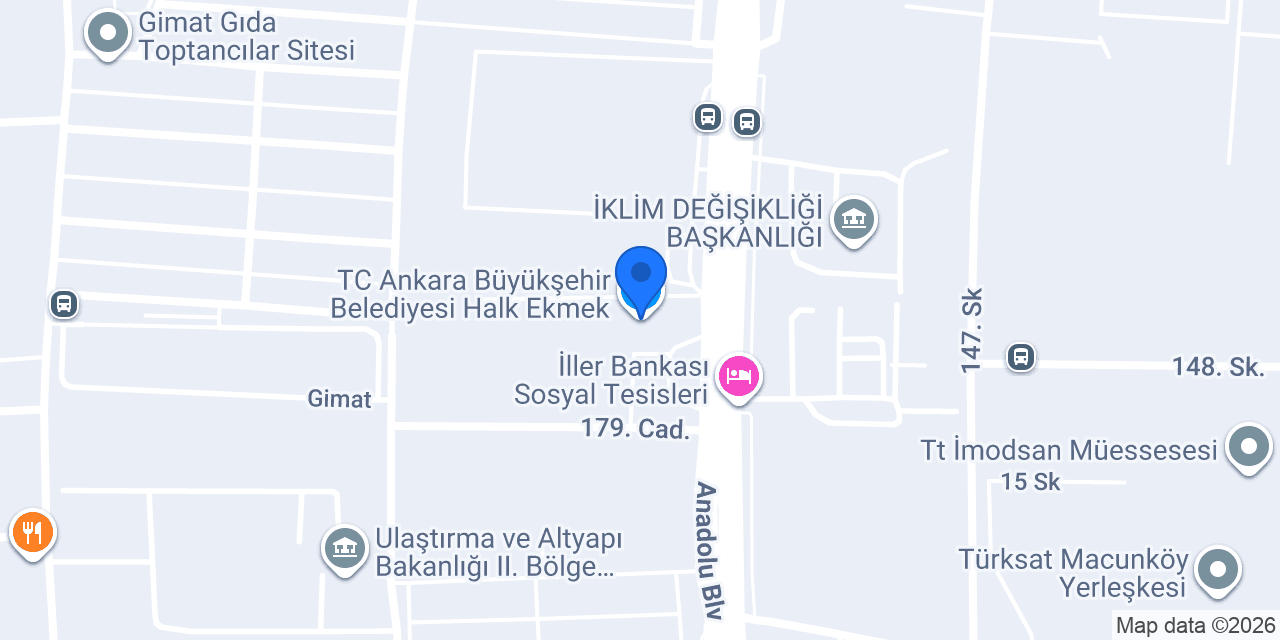T.C Ankara Büyükşehir Belediyesi Halk Ekmek konumu
