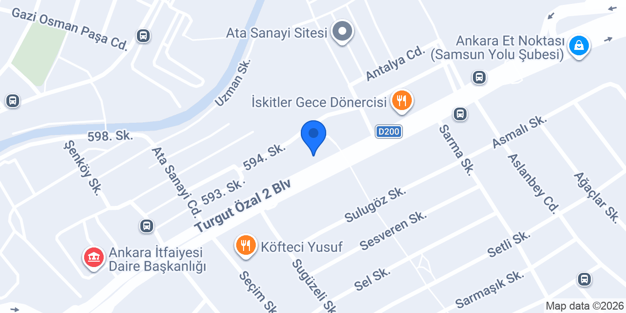 Cafer Oto Lastik konumu