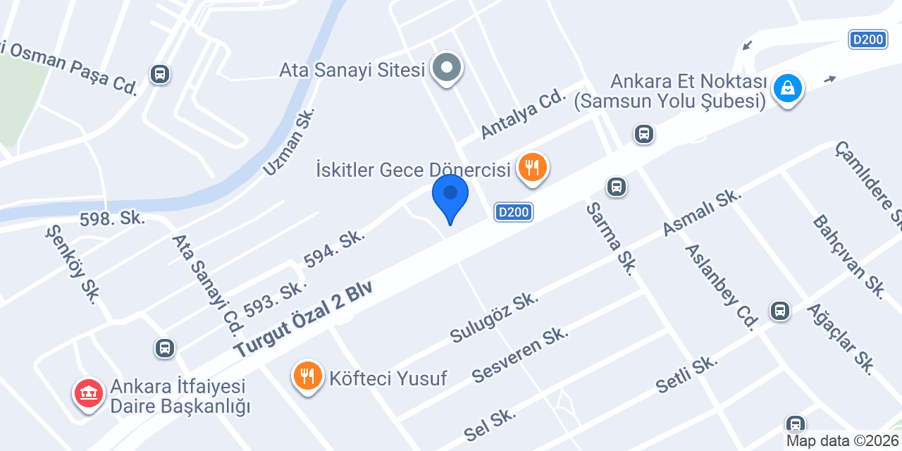 Spot Akü Ticaret konumu