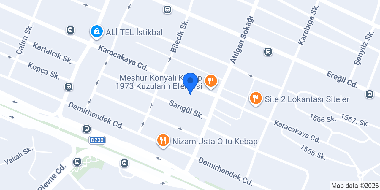 Afroza Mobilya konumu