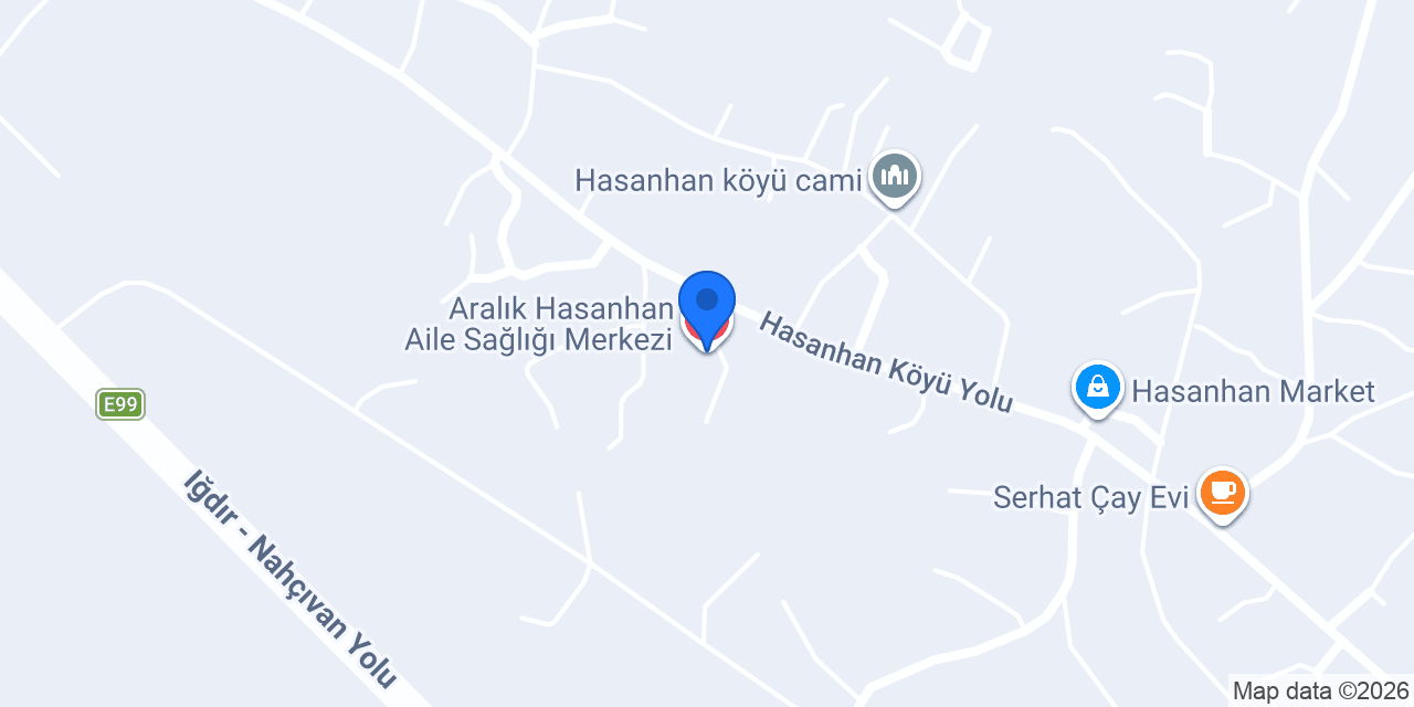 Aralık Hasanhan Aile Sağlığı Merkezi konumu