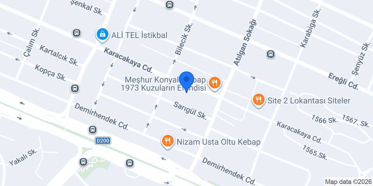Şenyel Döşeme konumu