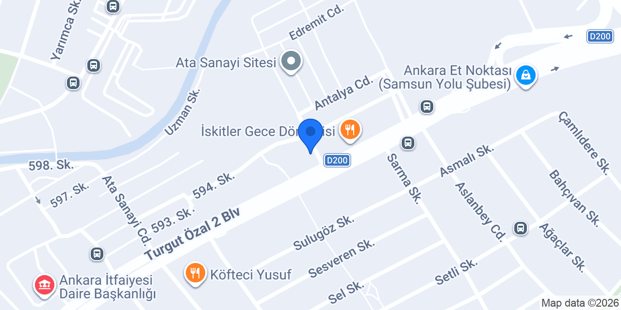 Ünlü Akü konumu