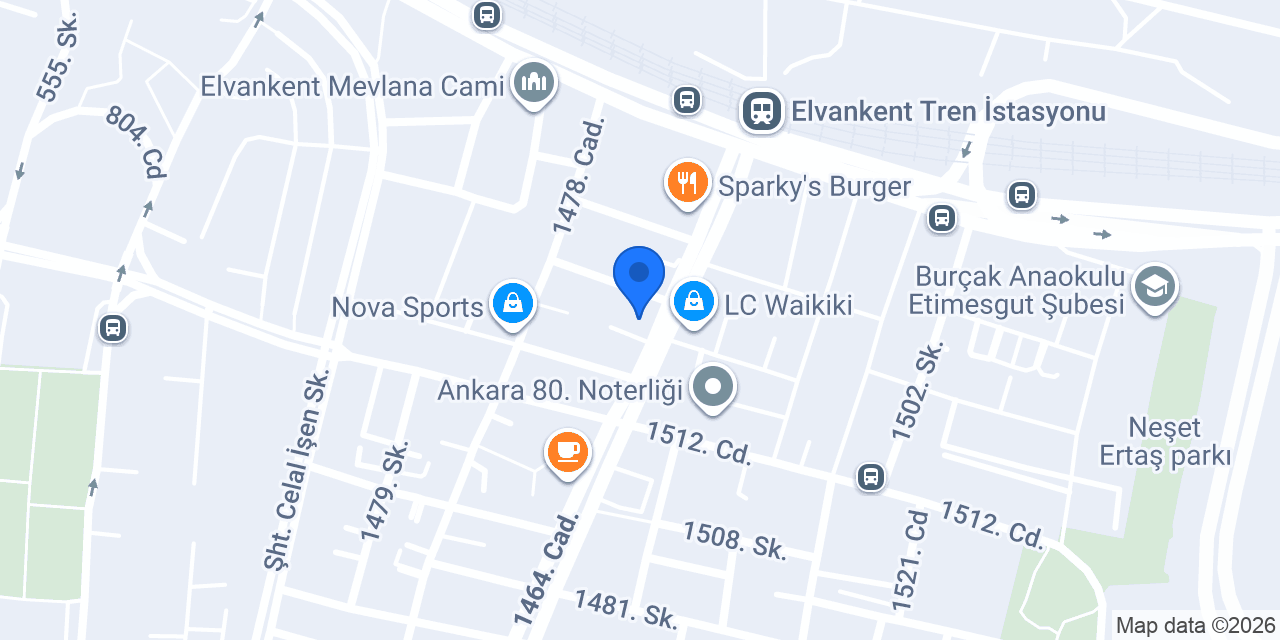 Elvankent Sürücü Kursu konumu