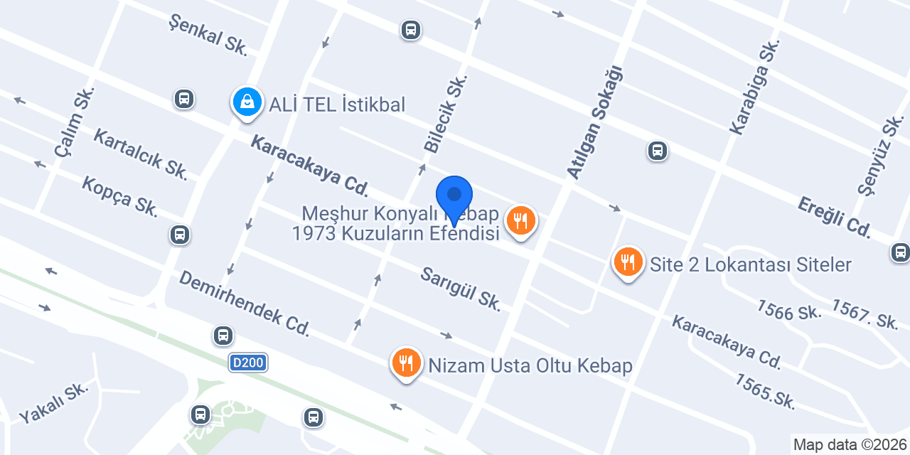 Şahins Mobilya konumu