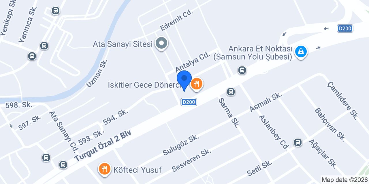 Yurtiçi Kargo İskitler konumu