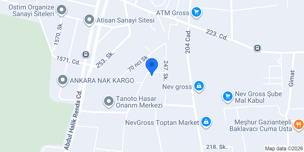 Ankara Civata Hırdavat A.Ş konumu