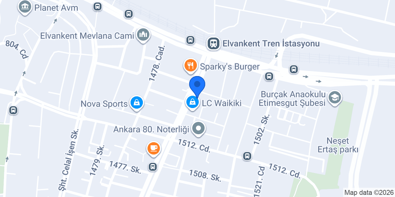VakıfBank Elvankent Şubesi konumu
