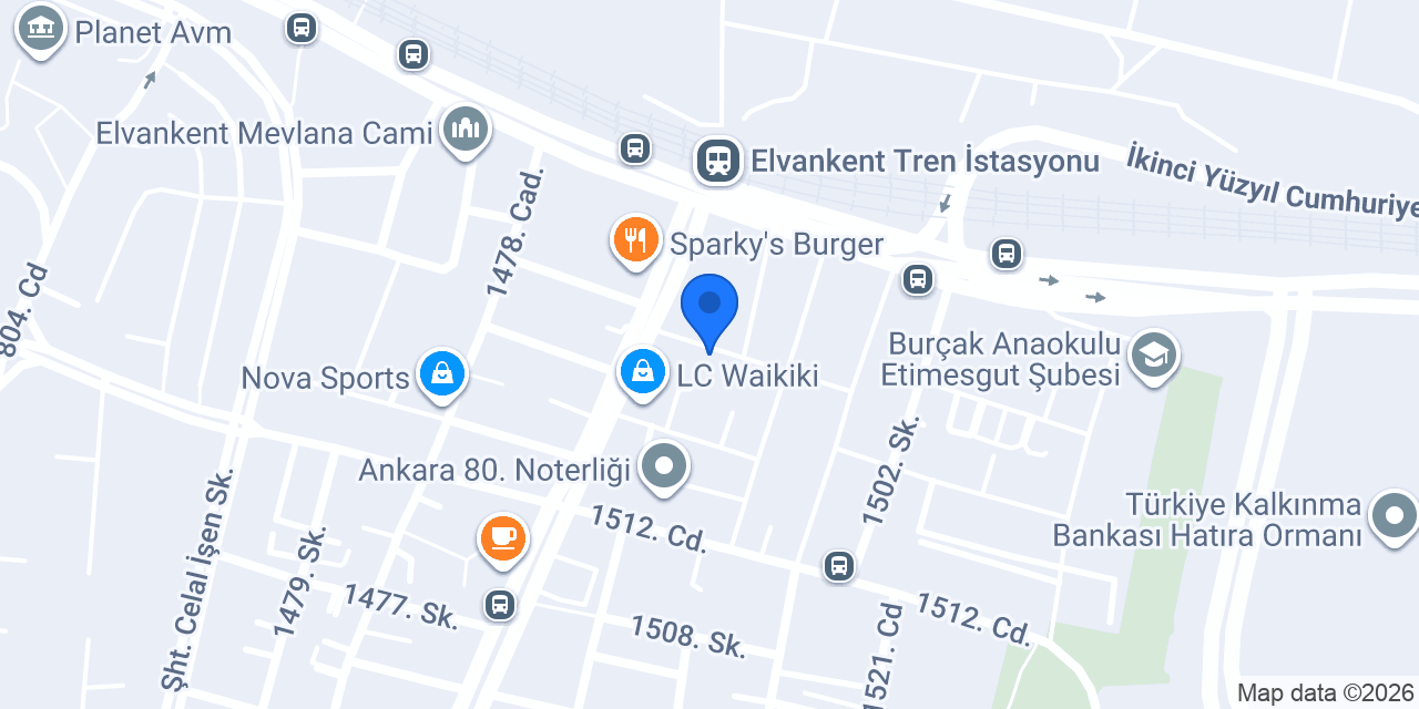 Elvankent Yakamoz Sürücü Kursu konumu