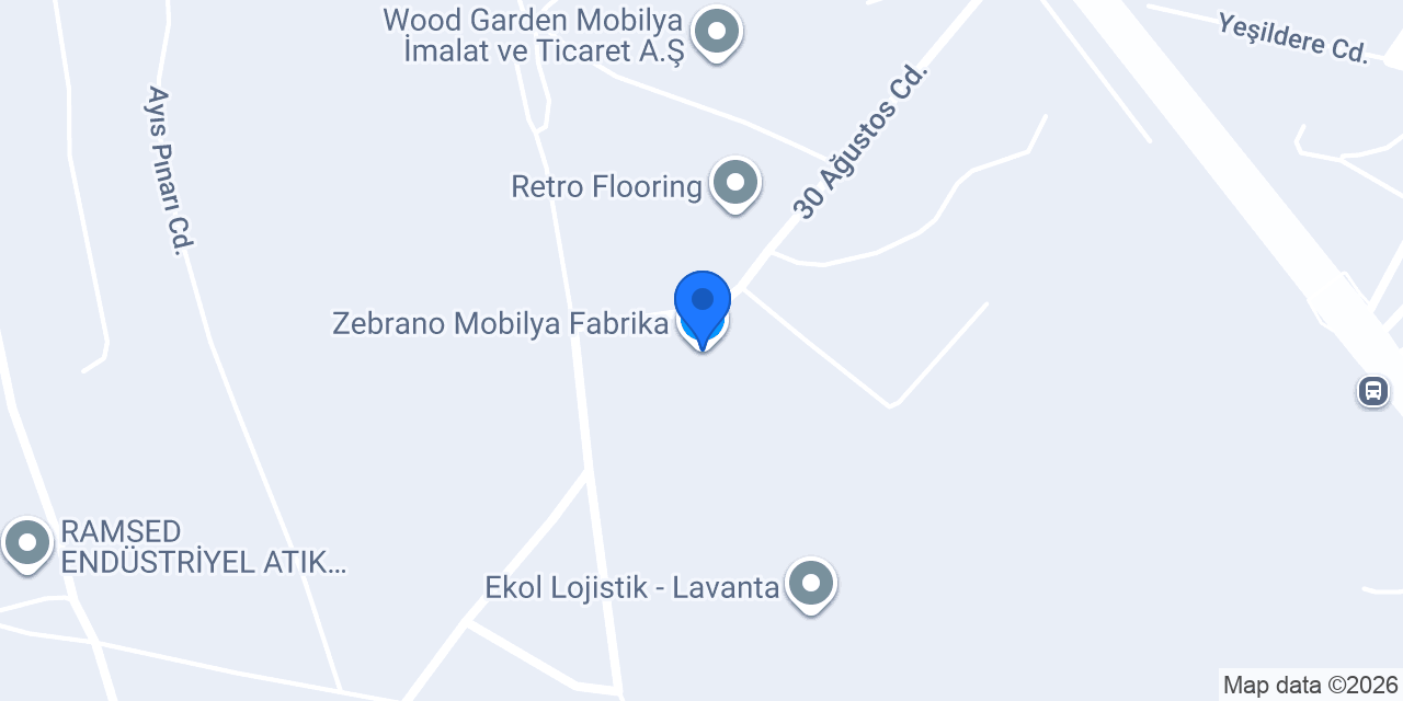 Zebrano Mobilya Fabrika konumu