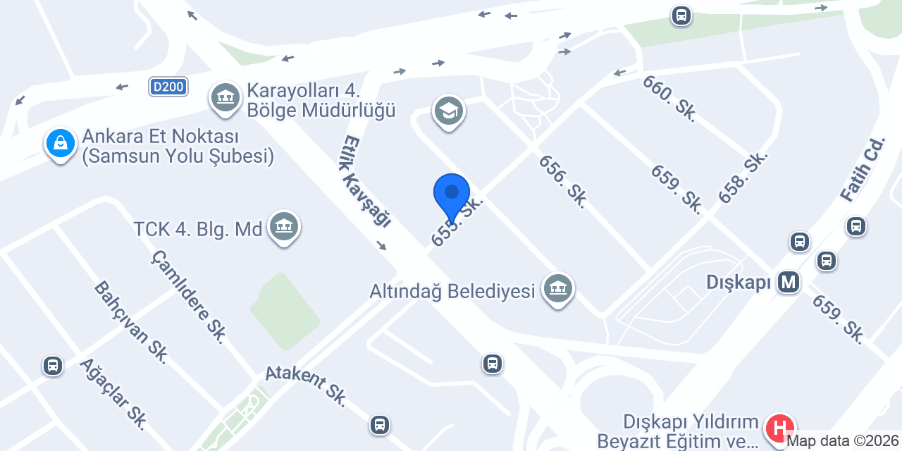 Palmiye Kebap konumu
