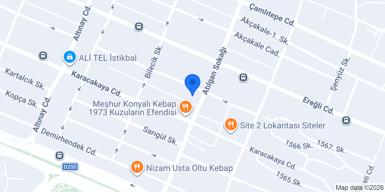 DANIŞMAN Motorlu Araçlar konumu