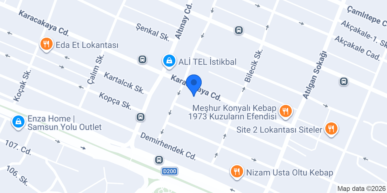 Çağlar Mobilya konumu