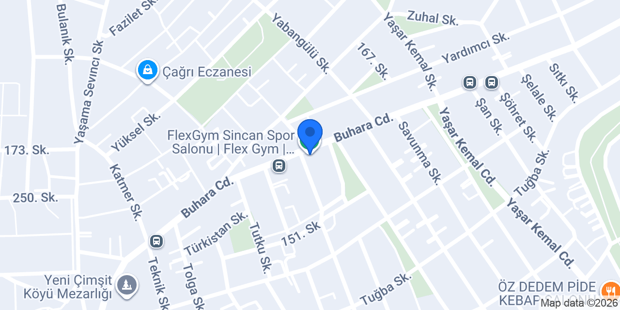FlexGym Sincan Spor Salonu | Flex Gym | Sincan Spor Merkezi konumu