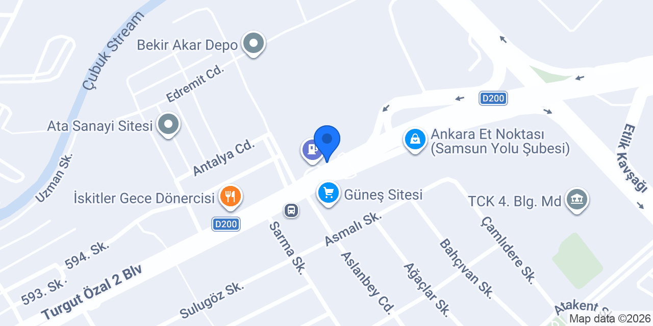 Trafik Fırın konumu