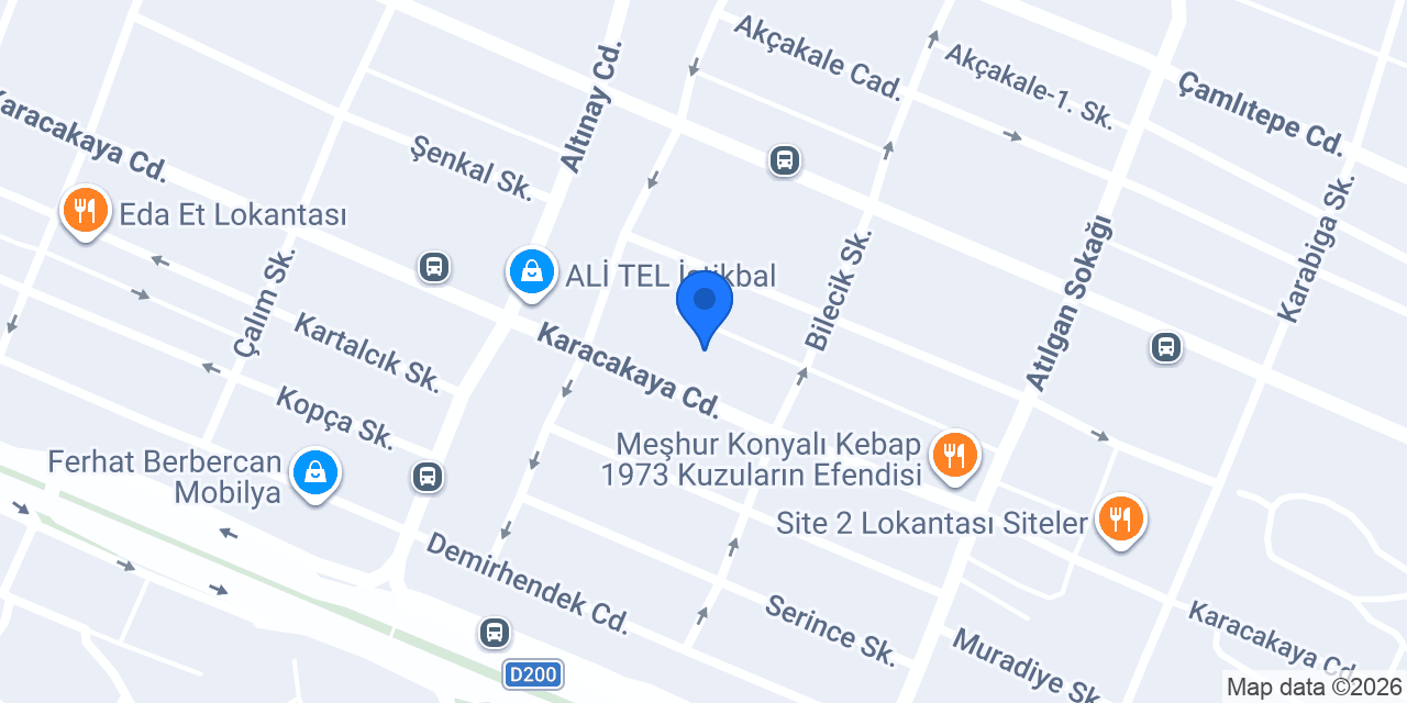 Eligül Bronz Mobilya konumu