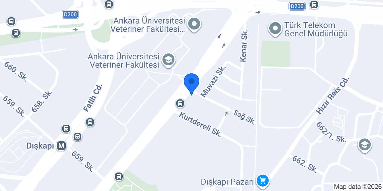 Dışkapı Veteriner Merkezi konumu