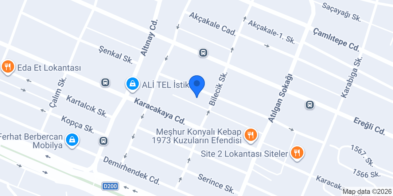 Yıldız Optik Dekorasyon konumu