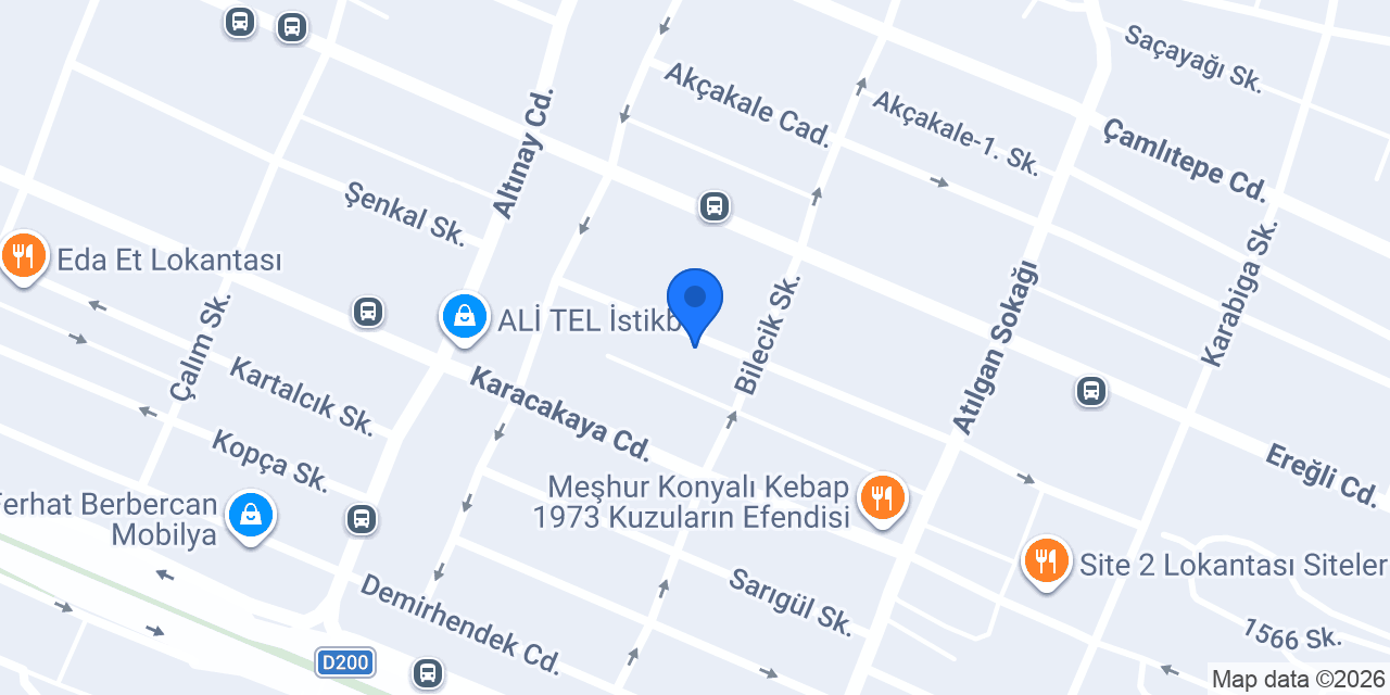Çağdaş Elektrik konumu