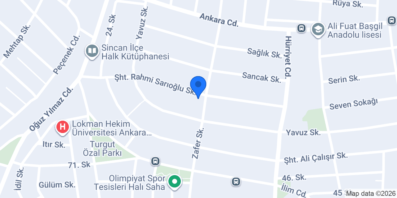Sincan 9 Nolu ASM konumu