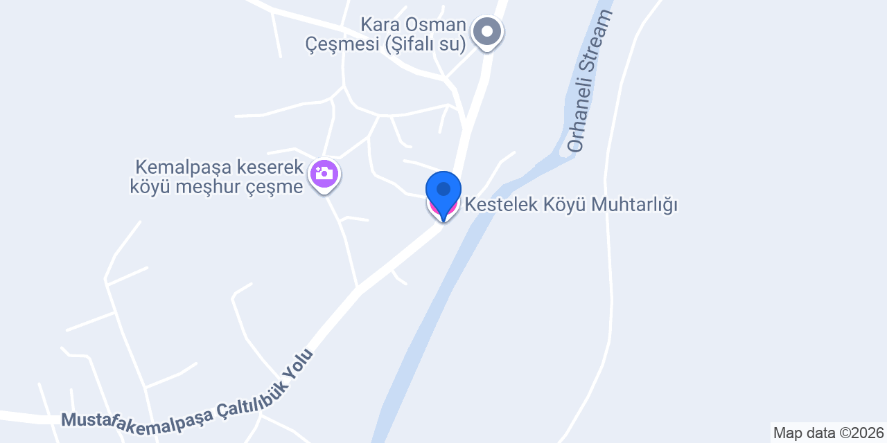 Kestelek Köyü Muhtarlığı konumu