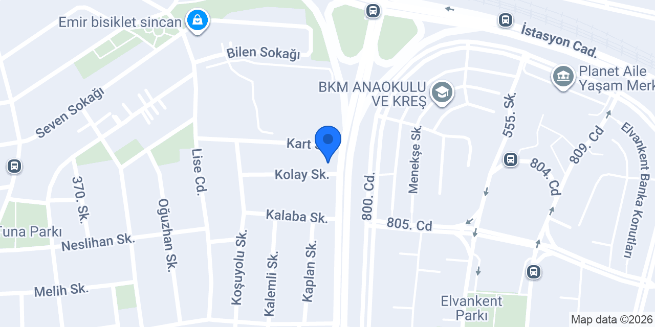 LASTİK CENTER konumu