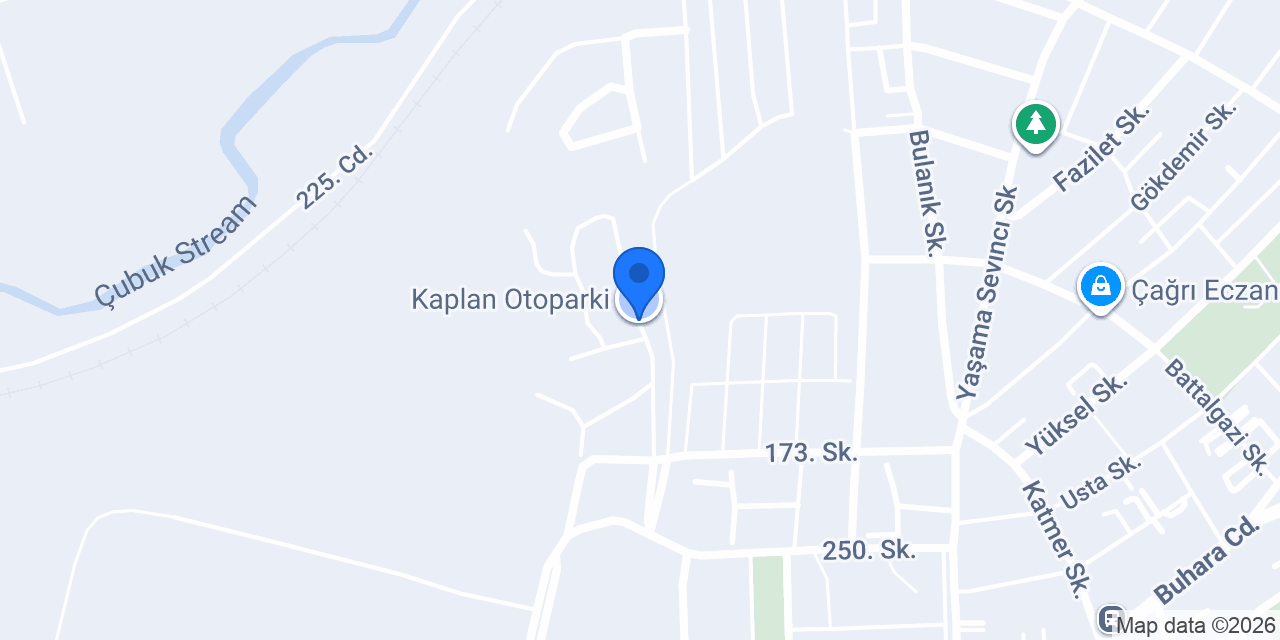 Kaplan Otoparki konumu
