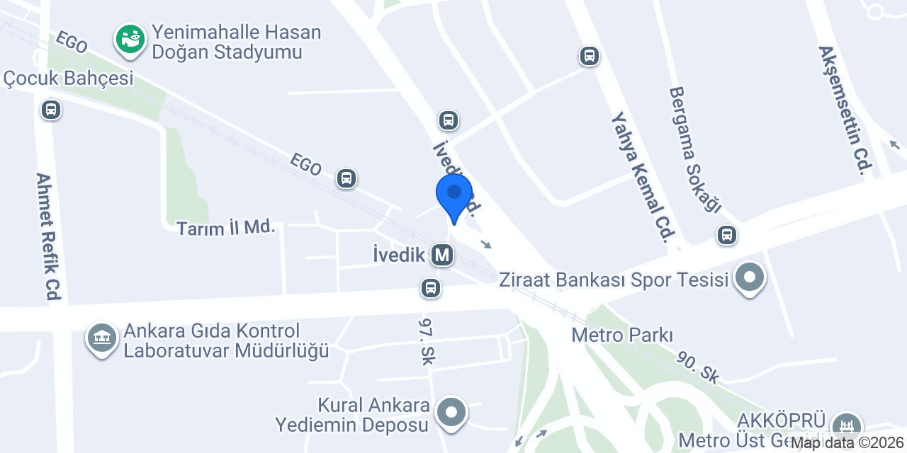 İvedik Metro Büfe konumu