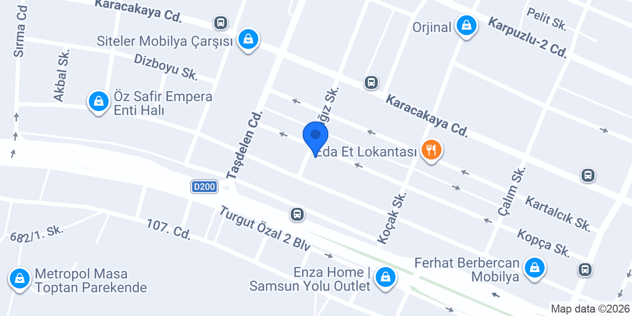 Gün Mobilya konumu