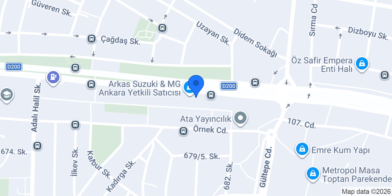VOLVO Arkas Ankara Siteler konumu