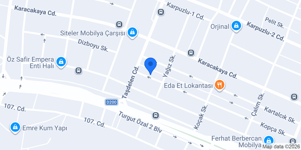 Elits Hırdavat Mobilya Aksesuar konumu