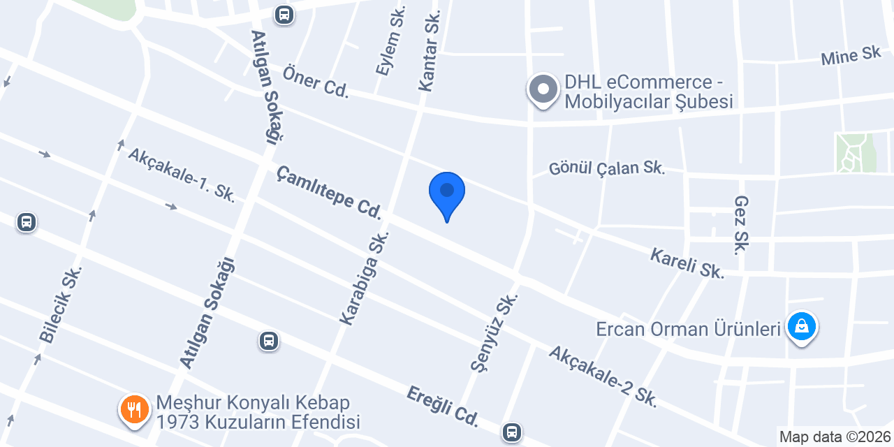 İmalatcı Yurtoğlu Mobilya Dekorasyon konumu