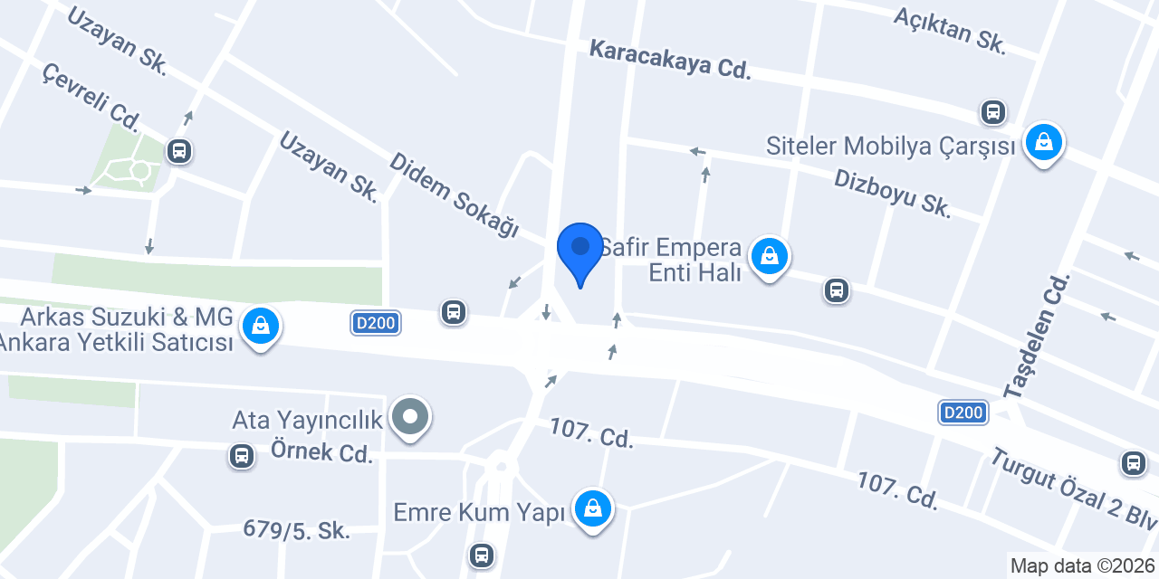 İder Mobilya konumu