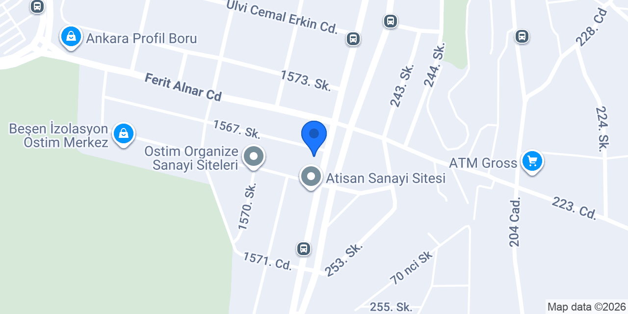 MERKONSAN Çelik Prefabrik konumu