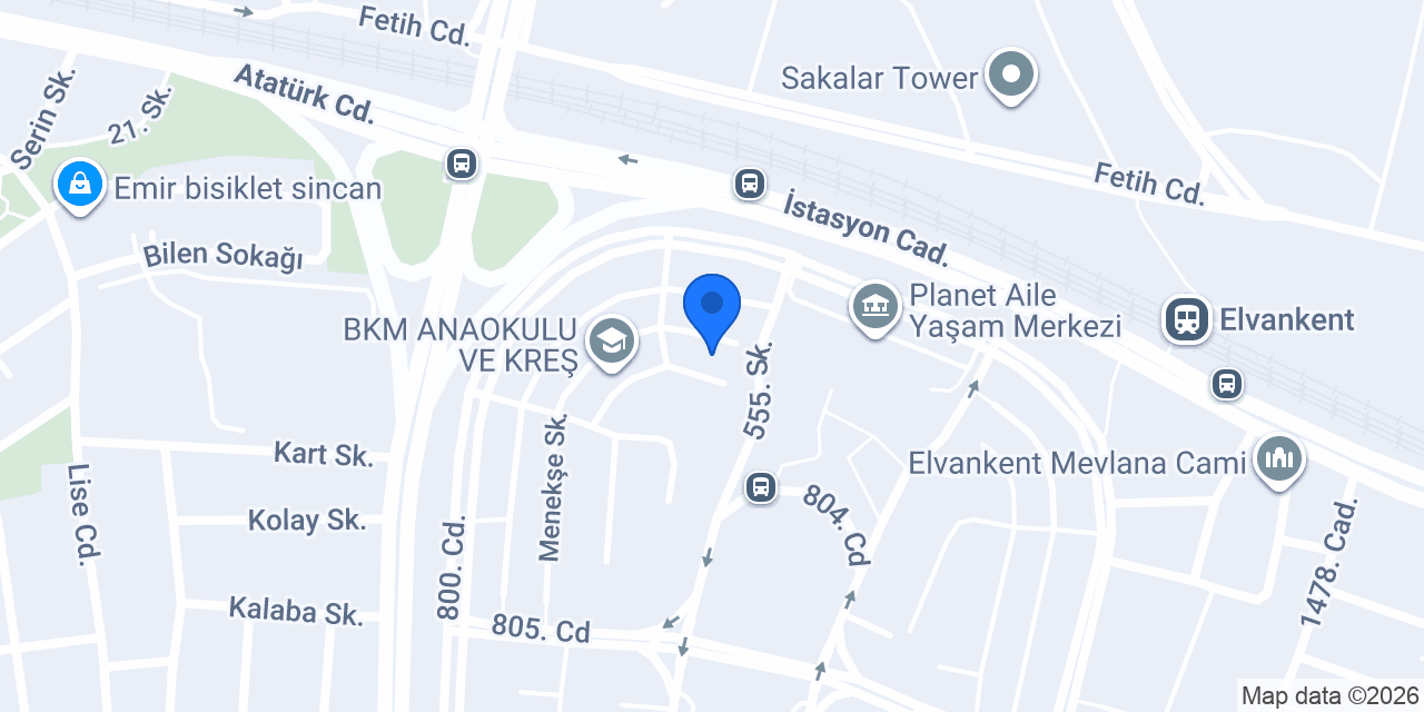 Özel Seven Anaokulu ve Kreş konumu